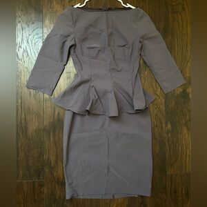 Purple Blouse and Skirt Set